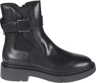 Ash Margot Enkellaarsjes - Dames - Chelseaboots - Zwart - 37 EU - Leer - Schoenen