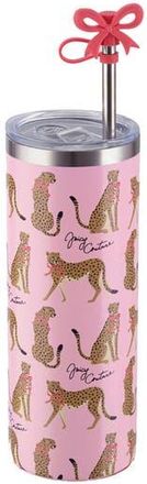 Juicy Couture 24-Ounce Glam Sip Water Bottle in Pink Cheetahs at Nordstrom Rack