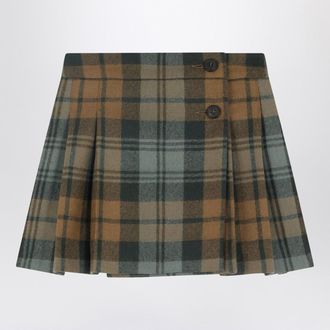BONPOINT Talissa Kilt Skirt In Wool With Check Pattern