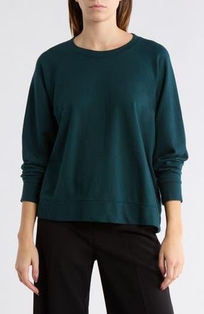 James Perse Cotton French Terry Relaxed Sweater in Laurel at Nordstrom Rack, Size 2 (Fits Like 4-6 Us)