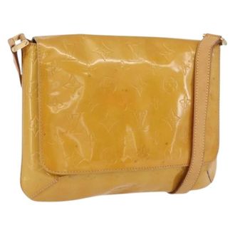 Louis Vuitton Pre-owned Cross Body Bags, female, Beige, Size: ONE SIZE Pre-owned Vintage Patent Shoulder Bag