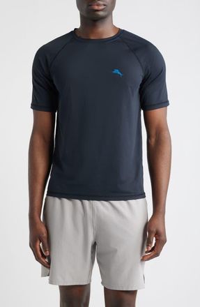 Tommy Bahama Chill Time Performance Graphic T-Shirt in Jet Black at Nordstrom, Size 2Xlt