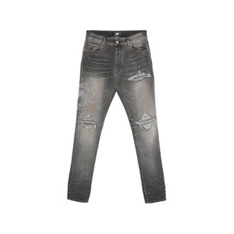 Amiri Ripped Embroidery Jeans