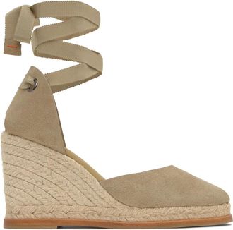 Castaner Camila Espadrille - Dames - Sleehakken - Beige - 37 EU - Leer - Schoenen