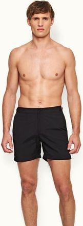 Orlebar Brown Bulldog Mid-Length Swim Shorts in Black at Nordstrom, Size 33