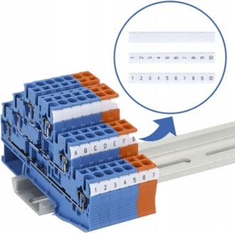 OEM Marcadores Planos 1-10 Zbfm Para Conectores De Carril Zug