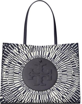 Tory Burch Small Ella Printed Tote in Navy Circle at Nordstrom