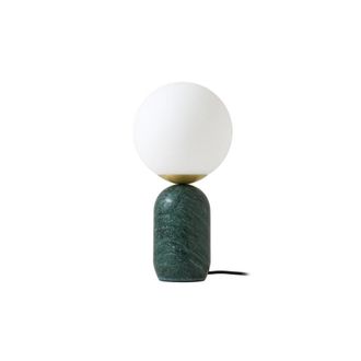 Lindby L&aacute;mpara de mesa de piedra verde