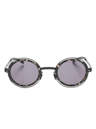 Mykita Occhiali da sole Pearl tondi - Nero