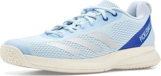 adidas Courtflash Tennis Shoes Womens Shoes Halo Blue/Silver Metallic/Lucid Blue : 9.5 B - Medium, Textile/Synthetic
