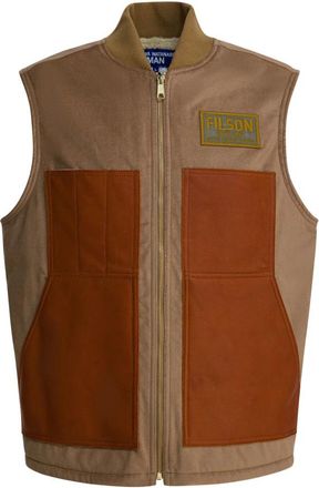 Junya Watanabe Wp-V002-W251 Vest - Heren - Bodywarmers - Bruin - L - Katoen - Jassen