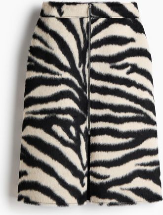 H&M Jupe mit Frontreissverschluss - Schwarz