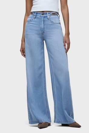 Hudson James Accent Hardware Wide Leg in One Wish at Nordstrom, Size 24