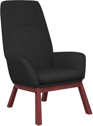 vidaXL Sillón de relax de tela negro Vidaxl