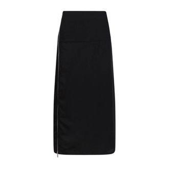 Jil Sander Dames, Rokken, Zwart, Maat: XS