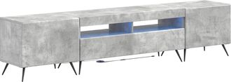 vidaXL Cabinet De Tv Led De 5 Piezas Gris Hormig&oacute;n Vidaxl