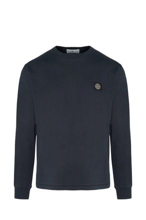 Stone Island S0013 PATCH LOGO LS TEE Size: XXL, colour: NAVY