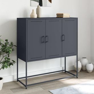 Berkfield Home Highboard Anthracite 100.5x39x107 cm Steel