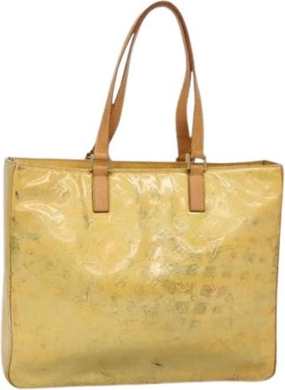 Louis Vuitton Tweedehands leren Louis Vuitton tassen - Dames - Vintage Shopper - Geel - ONE Size - Vintage