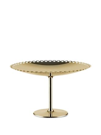 Alessi Taartstandaard met randdetail (24 cm) - Goud