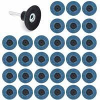 OEM 31 Discos Abrasivos De L&aacute;minas De 2 Pulgadas (50 Mm), Grano 40, Grano 60 Y Grano 80 - Crezuo