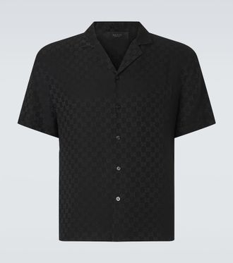 Gucci GG silk jacquard bowling shirt