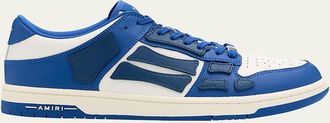 Amiri Mens Skel Low-Top Leather Sneakers