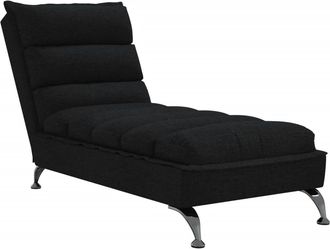 vidaXL Sof&aacute; Div&aacute;n Con Cojines Tela Negro Vidaxl
