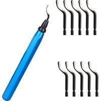 OEM Herramienta Desbarbadora, Herramienta Desbarbadora Con 10 Cuchillas De Acero Bs1010 De Repuesto, Cuchillas Desbarbadoras Giratorias De 360&deg;, Herramien