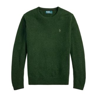Ralph Lauren Jersey de cuello redondo de lana - Knitwear - Hombre - Verde - XL