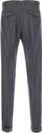 Pantaloni Torino Mens Trousers Wool-Blend Grey Wool Blend