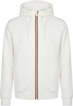 K-Way Rainer Spacer Sweatshirt - Heren - Vesten met rits - Wit - M - Polyester - Hoodies & sweatvesten