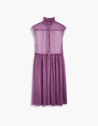 Levi's Womens Radical Mock Neck Sleeveless Midi Dress - Purple - Size: 12