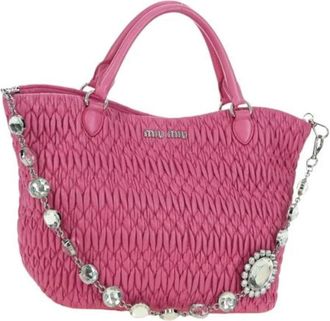 Miu Miu Borsa in Pelle Pre-owned - - Pre-owned - Donna - Rosa - ONE SIZE