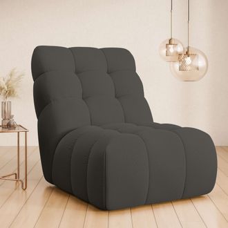 HOME AFFAIRE Sessel »AURELIAN, Love Seat XXL, Lese-Sessel, Big-Sessel« mit Wellenunterfederung, Velours, Struktur fein, Struktur grob