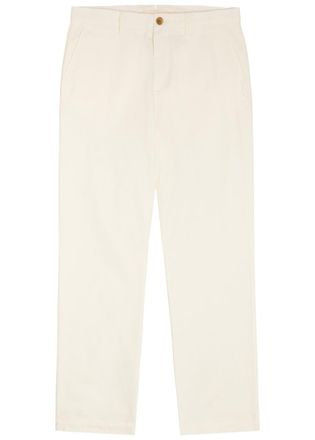 Sunspel Straight-leg Cotton Trousers - White - 36 (W36 / XL)