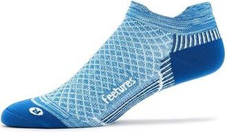 Feetures Pf Relief Light Cushion Tab Athletic Shoes Sapphire : MD (US Mens Shoe 6-8.5 - Womens Shoe 7-9.5) Medium, Nylon/Spandex