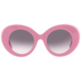 Burberry Margot Rose Gradient Gray Round Ladies Sunglasses BE4370U 40295M 49