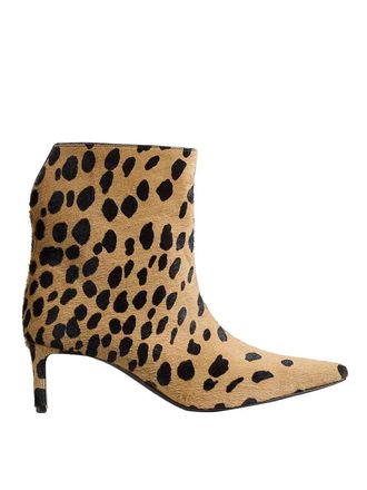 Khaite Ona 55 Ankle Boots In Printed Haircalf