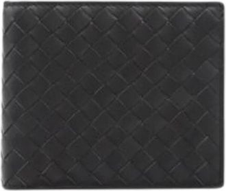 Bottega Veneta Pre-owned Intrecciato Portemonnee (bi-fold) - Heren - Vintage Accessoires - Zwart - ONE Size - Leer - Vintage