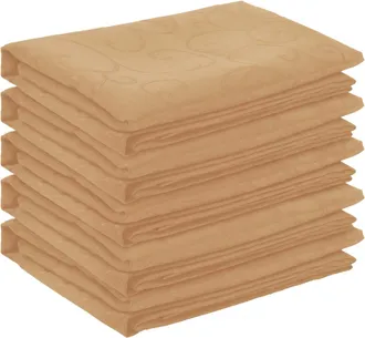 vidaXL Tela Para Mesa 5 Uds. Rectangular Beige 110 X 140 Cm Vidaxl