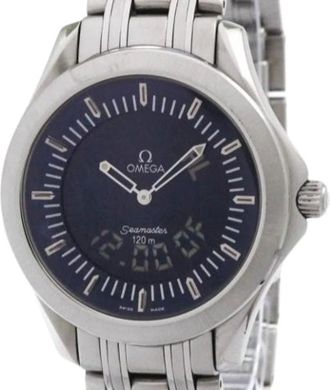 Omega Pre-owned Watches, male, Blue, Size: ONE SIZE Pre-owned Seamaster 2521.81 Wristwatch