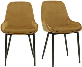 Miliboo Sedie in velluto bronzo (set di 2) HOLO