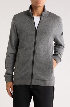 Bugatchi Stretch Knit Full Zip Jacket in Anthracite at Nordstrom Rack, Size Xx-Large