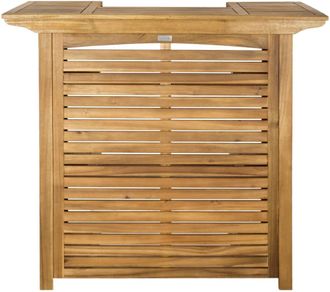 Safavieh Mesa de bar de madera de acacia beige