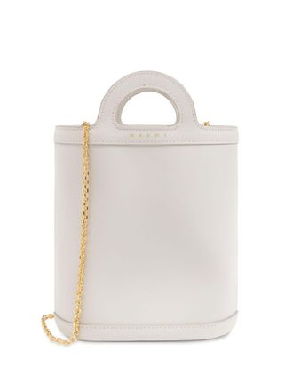 Marni mini Tropicalia bucket bag - White
