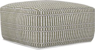 Simpli Home Safford 20In Boho Outdoor/Indoor Square Pouf