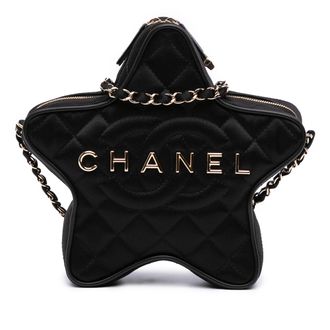 Chanel Gequilted Ster Velours Handtas