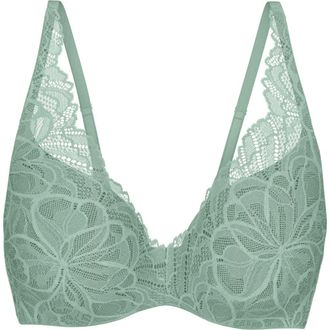 Triumph Body MakeUp Illusion Lace Demi Bra in Misty Turquoise at Nordstrom, Size 38B
