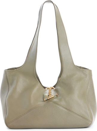 Chlo&eacute; Medium Balloon Leather Tote in Aloe Green at Nordstrom